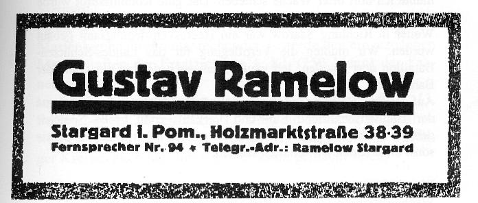 Gustav Ramelow Modewaren